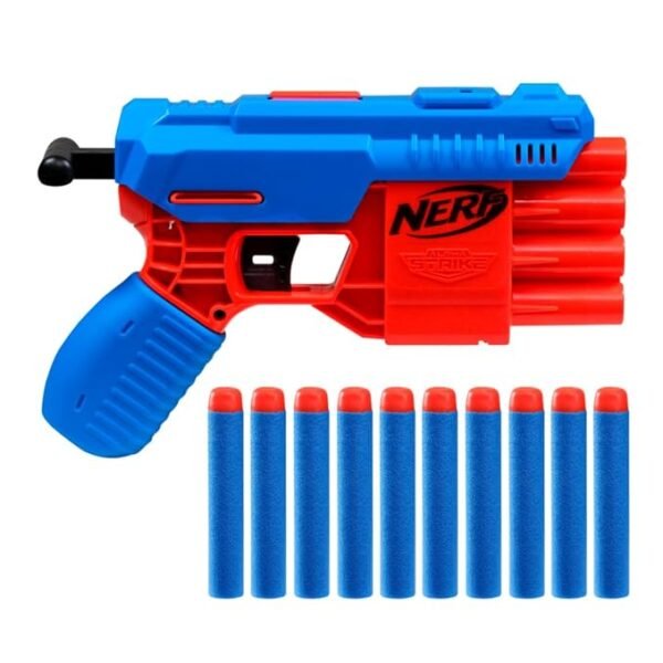 Storio Blaze Storm Hot Fire Soft Bullet Gun Toy With 10 Safe Soft Foam Bullets, Fun Target Shooting Battle Fight Game For Kids Boys (Blaze Storm- Hot Fire),Multicolor