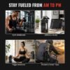 SLOVIC Gallon Water Bottle 2 + Litre | Gym Motivational Sipper Water Bottle for Adults | 100% BPA Free & Leakproof | 2 Litre Sipper for Men & Women with Ergonomic Handle | Transparent | 2200 ML